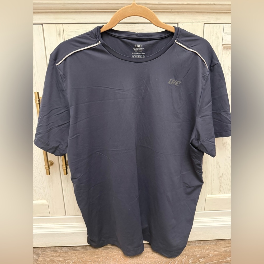 Men's Navy Performance Crew Neck Shirt